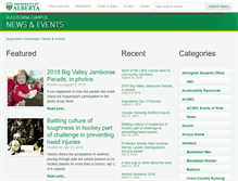 Tablet Screenshot of news.augustana.ualberta.ca