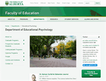 Tablet Screenshot of edpsychology.ualberta.ca