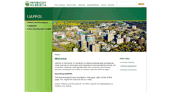 Desktop Screenshot of policiesonline.ualberta.ca