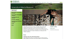 Desktop Screenshot of anthropology.museums.ualberta.ca