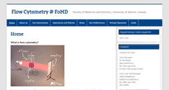 Desktop Screenshot of flowcytometry.med.ualberta.ca