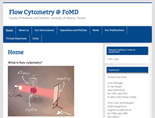 Tablet Screenshot of flowcytometry.med.ualberta.ca